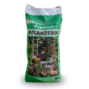 Premium Pflanzenerde 60 Liter für Garten, Balkon und Zimmerpflanzen mit optimaler Nährstoffversorgung