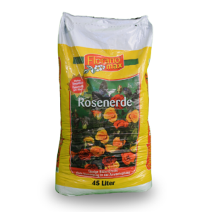 Rosenerde 45L für Rosen zur optimalen Nährstoffversorgung, Blütenbildung und kräftiges Wachstum im Garten oder Kübel